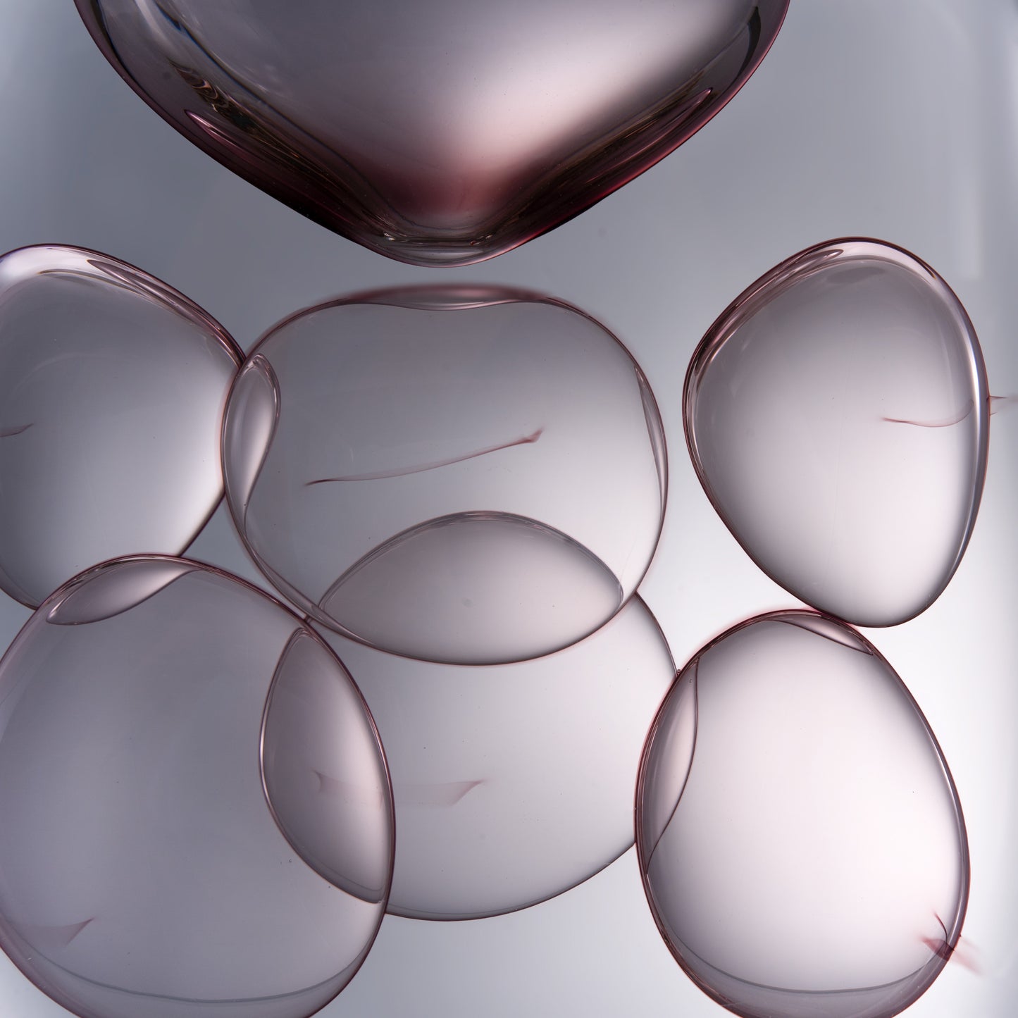 MURATERRA Crystal Brown Clear Vase tall - AJ03001