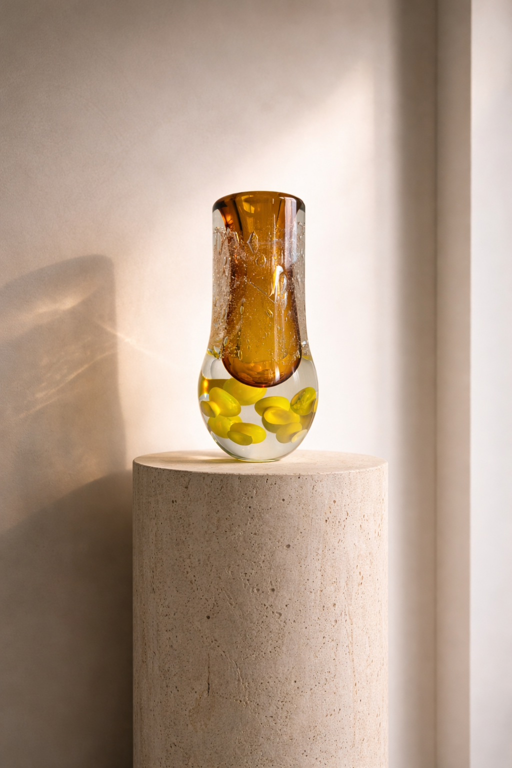 MURATERRA Crystal Amber Vase - AJ03155