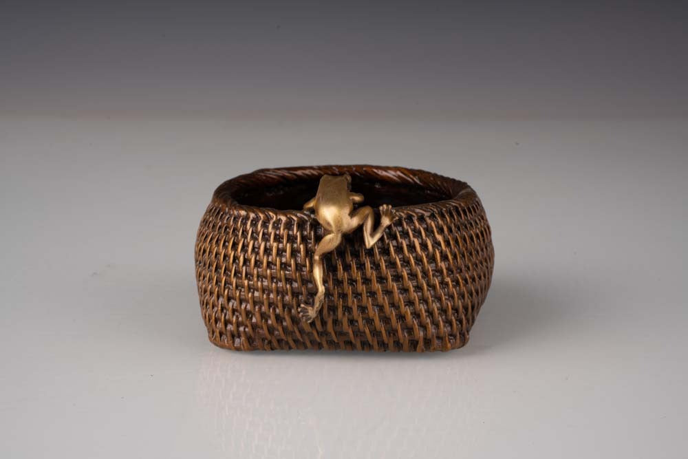 Giovanni Handmade Decoration Vessel Bronze HD-027RD , 12x12x6.5 cm