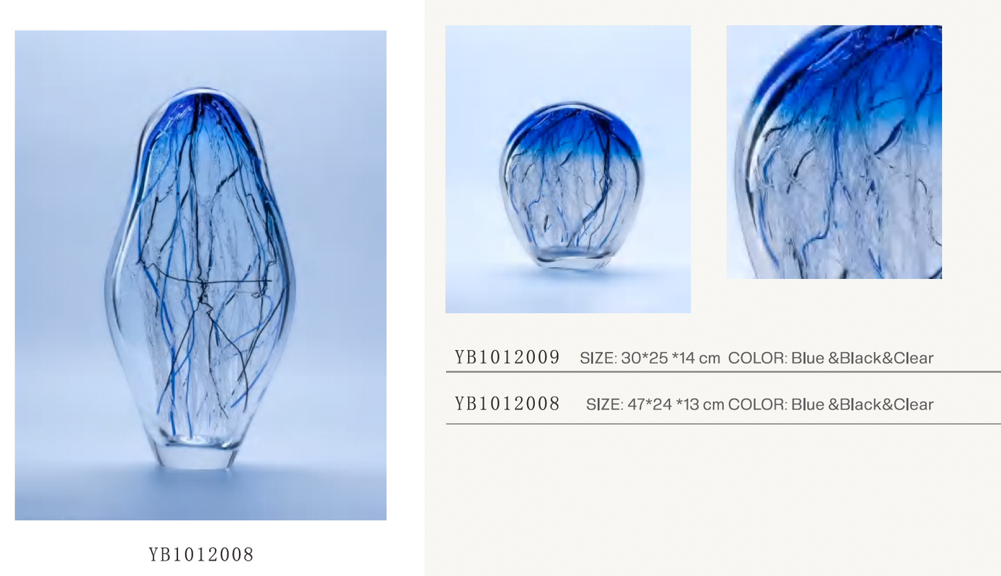 MURATERRA Crystal Blue Stand Decoration tall - YB1012008