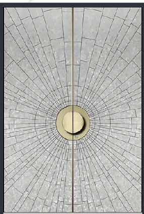 Maple City Doors Double Aluminum Shell,72"*108"