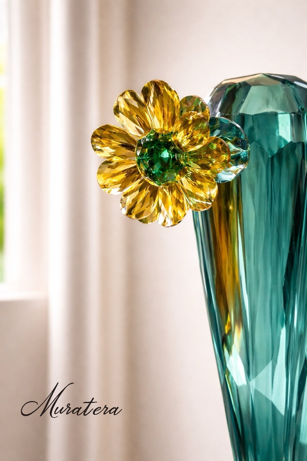 MURATERRA Crystal Cactus Stand Decoration - AJ05432