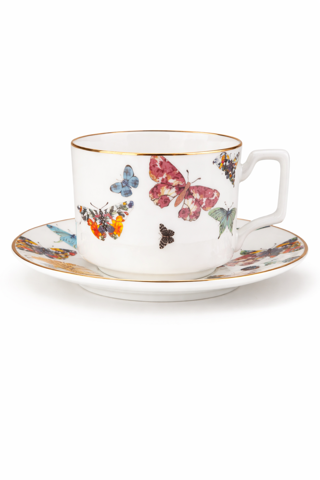 ITALORO Butterfly , 24 K Gold Line , Dining Ware 47 PCS ,OH-22013