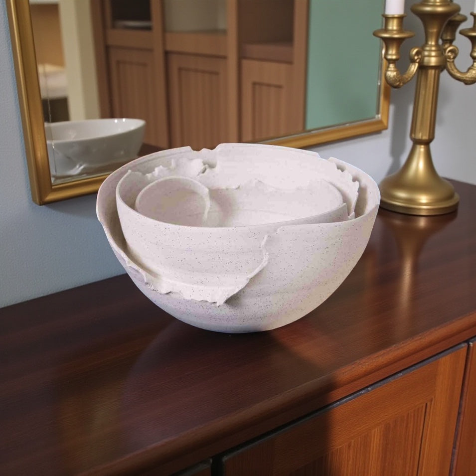 CLAIR & CHIC  Handmade Ceramic Fruit Bowl  - JDC25016