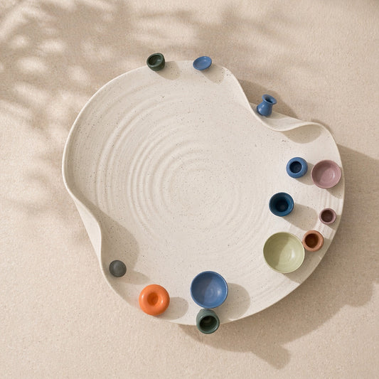 CLAIR & CHIC  Handmade Ceramic Fruit Bowl  - JDQ24028