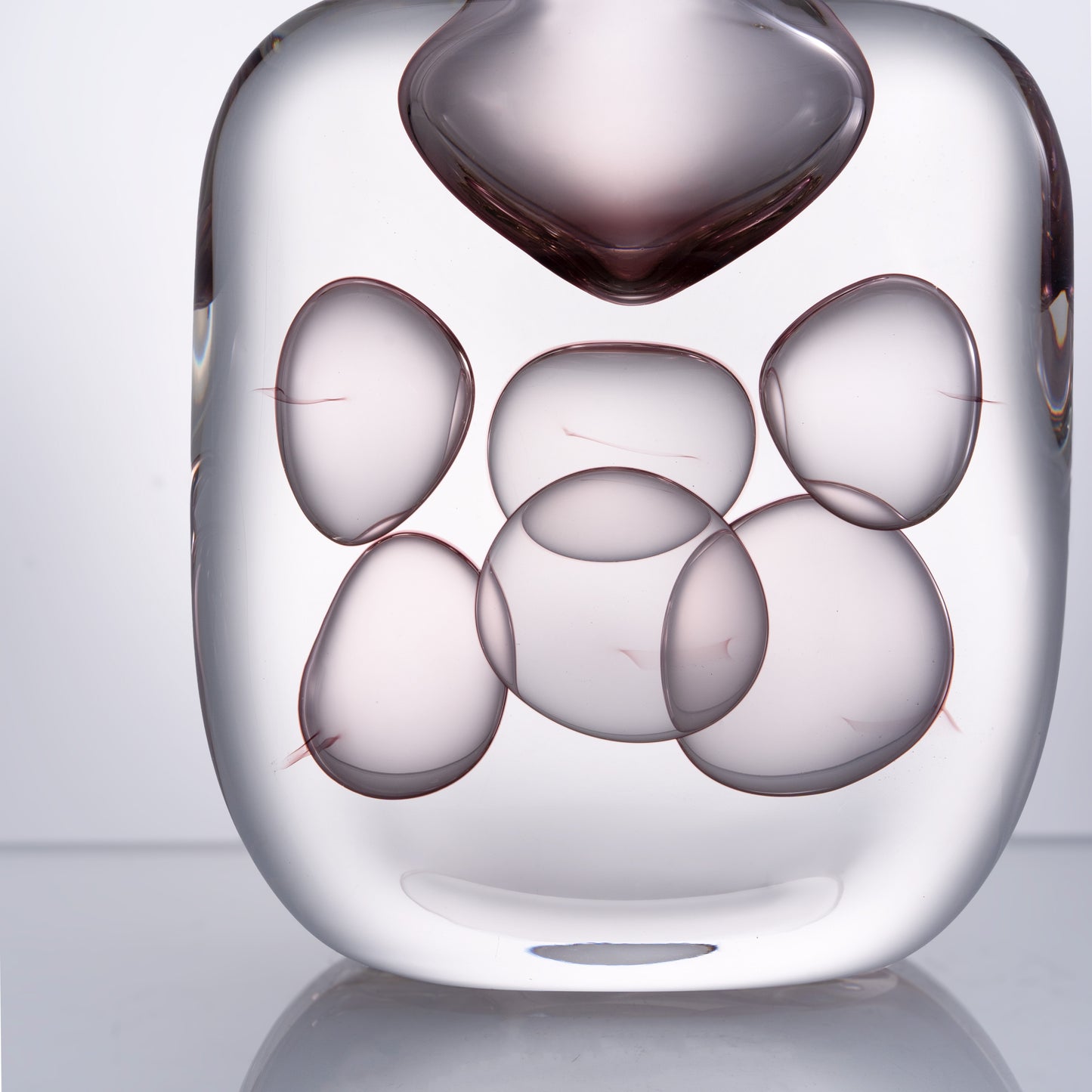 MURATERRA  Crystal Brown Clear Vase Short  - AJ03002