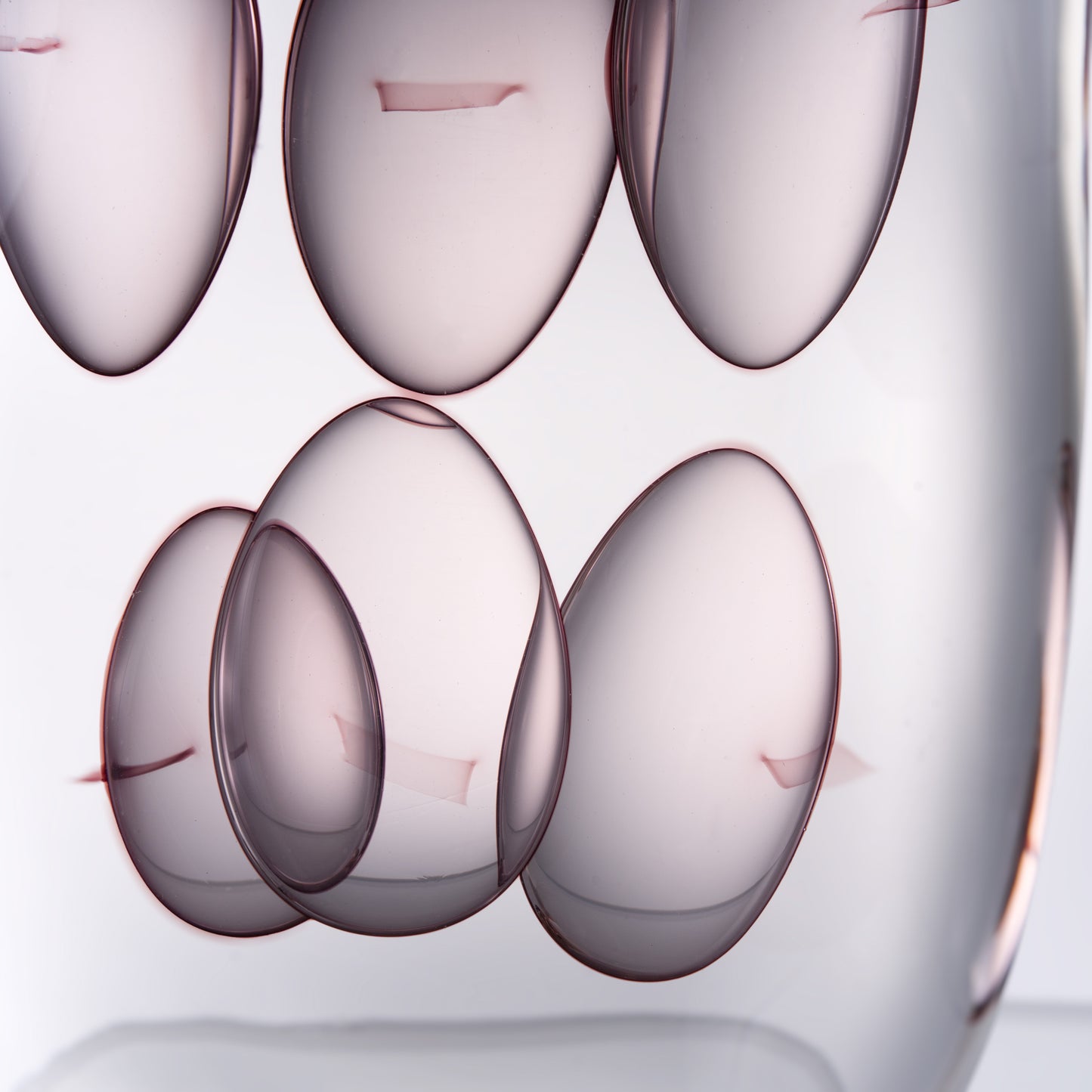 MURATERRA  Crystal Brown Clear Vase tall  - AJ03001