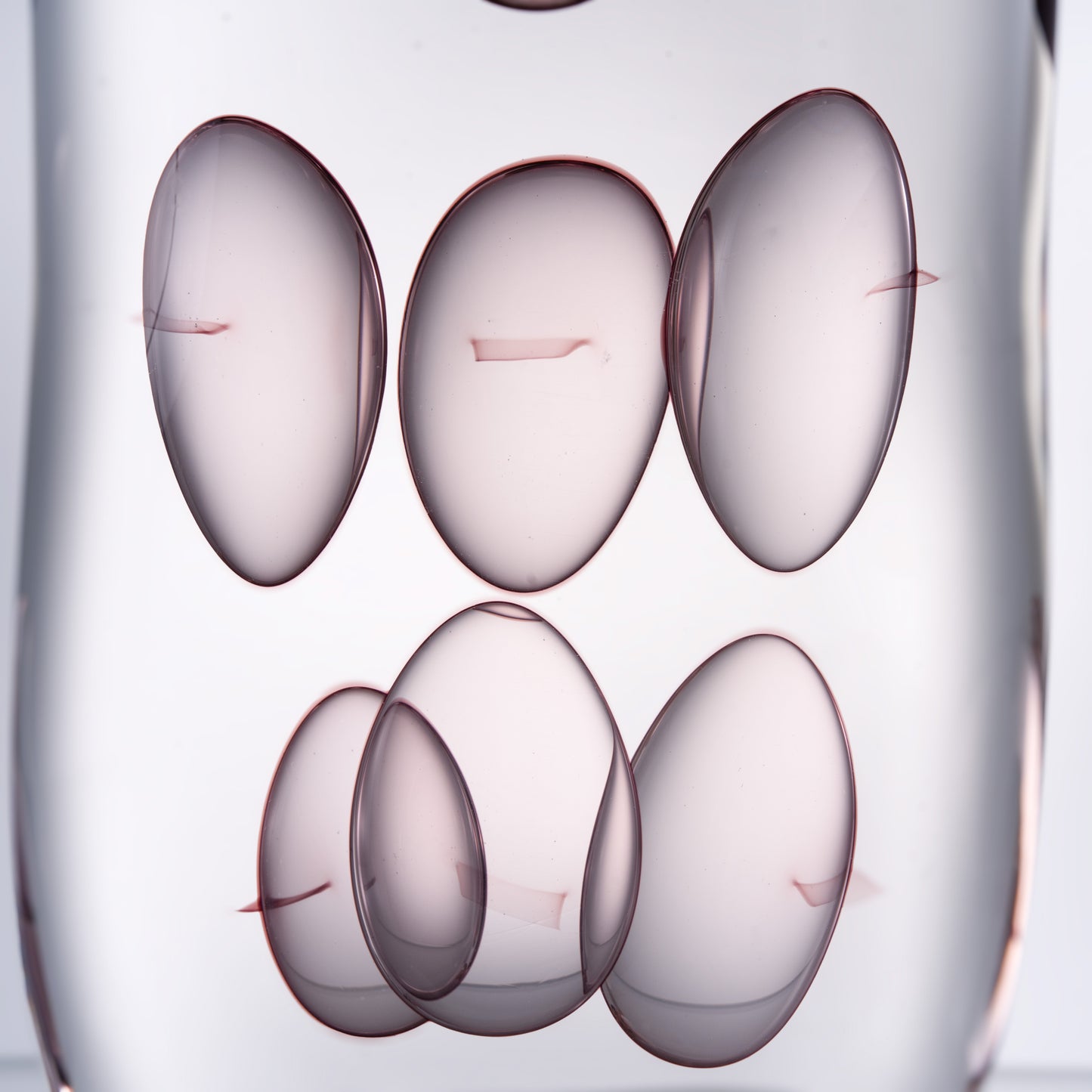 MURATERRA  Crystal Brown Clear Vase tall  - AJ03001