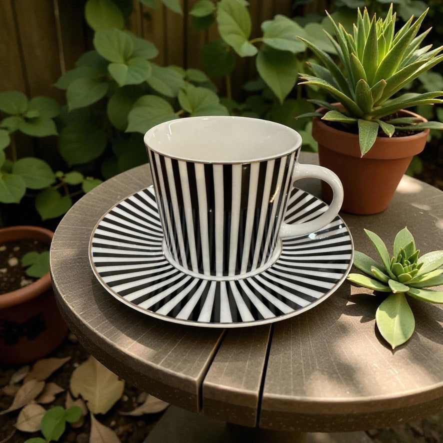 ITALORO Black & White Dining Ware 47 PCS, TE0064-2310015