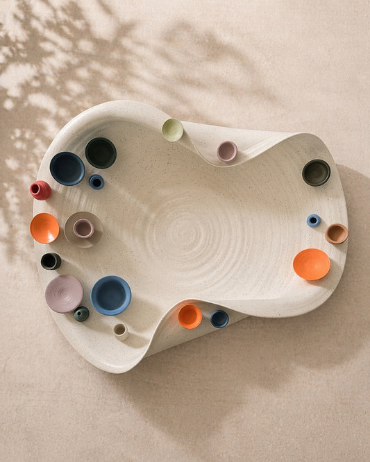 CLAIR & CHIC  Handmade Ceramic Fruit Bowl  - JDQ24032