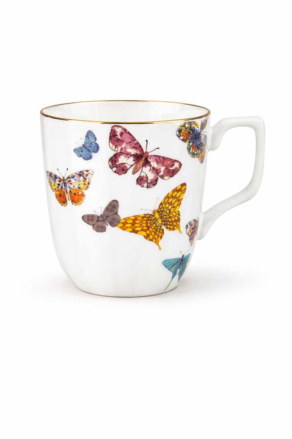 ITALORO Butterfly , 24 K Gold Line , Dining Ware 47 PCS ,OH-22013