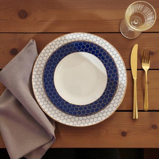 ITALORO Honey bee ,24 K Gold Line, Dining Ware 47 PCS ,OH-16391