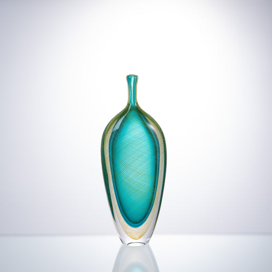 MURATERRA  Crystal Green Vase - AJ03074