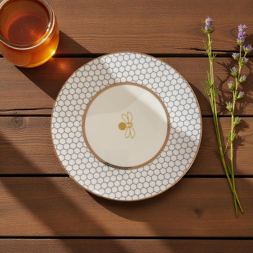 ITALORO Honey bee ,24 K Gold Line, Dining Ware 47 PCS ,OH-16391