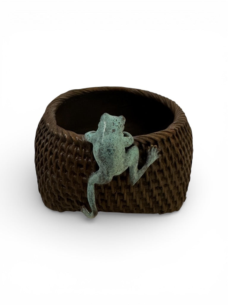 Giovanni Handmade  Decoration Vessel Bronze HD-027RD , 12x12x6.5 cm