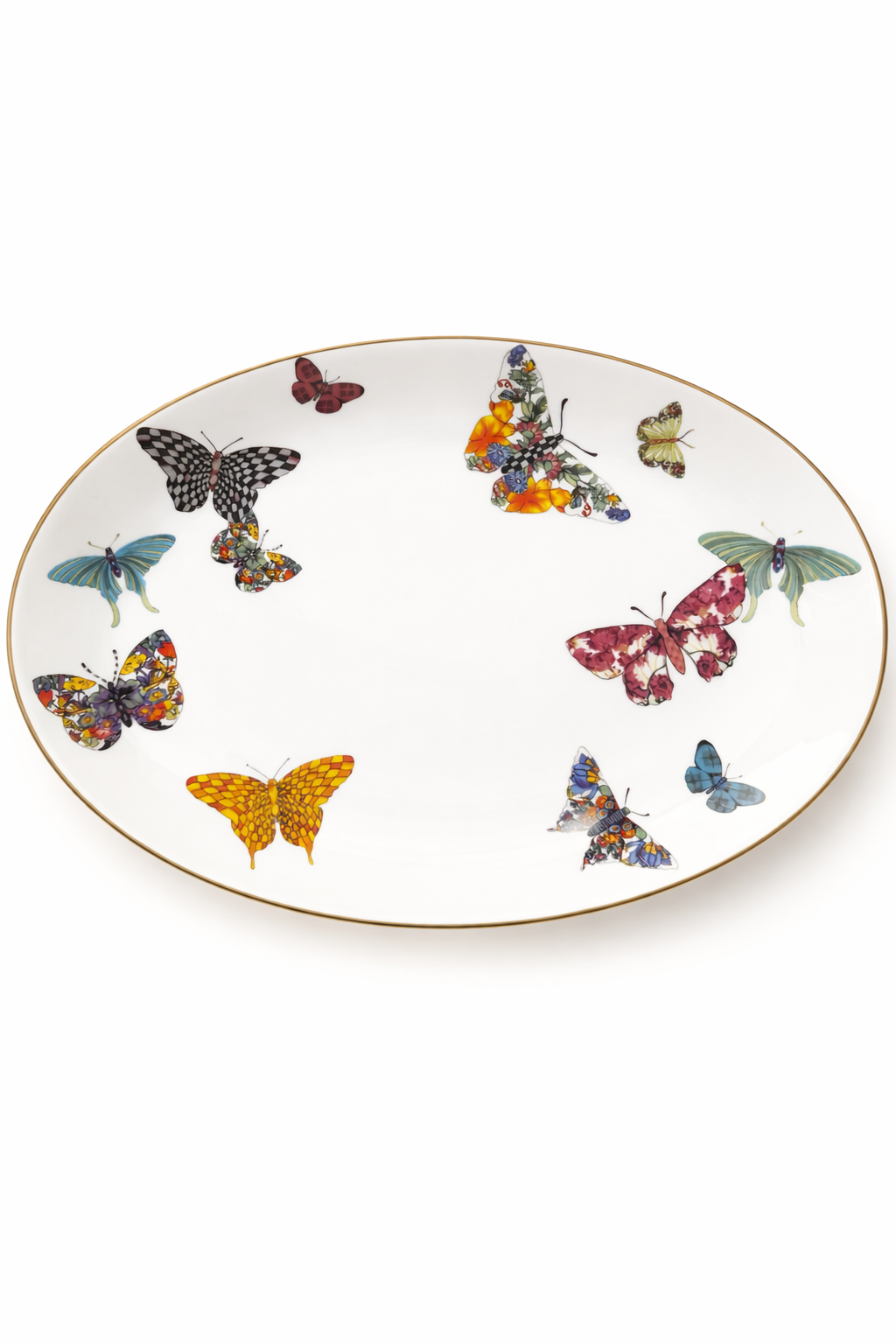 ITALORO Butterfly , 24 K Gold Line , Dining Ware 47 PCS ,OH-22013