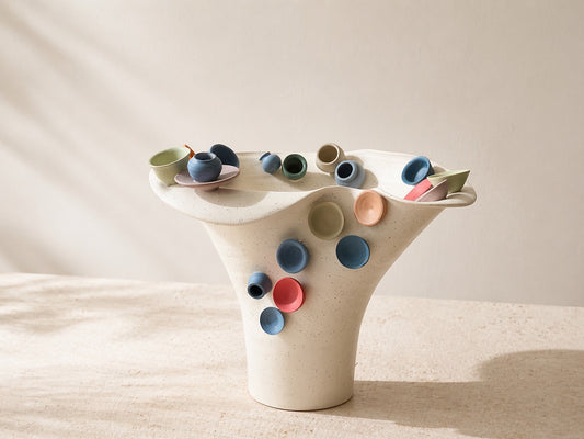 CLAIR & CHIC  Handmade Ceramic Vase - JDQ24025