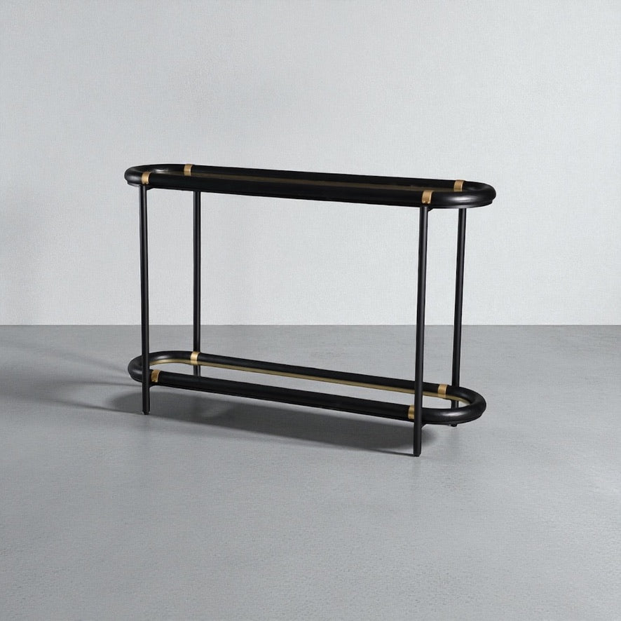 ARTIVELLO  Console Glass & Wood Table -258094