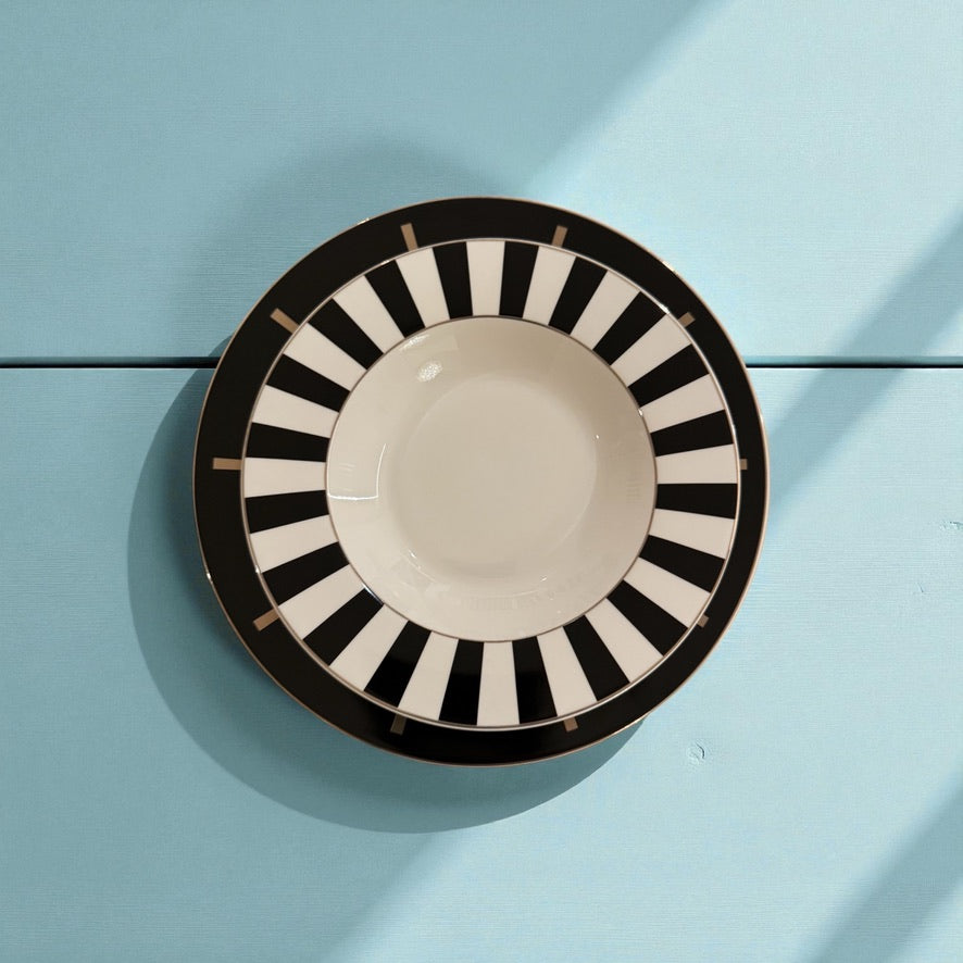 ITALORO Black & White Dining Ware 47 PCS, TE0064-2310015