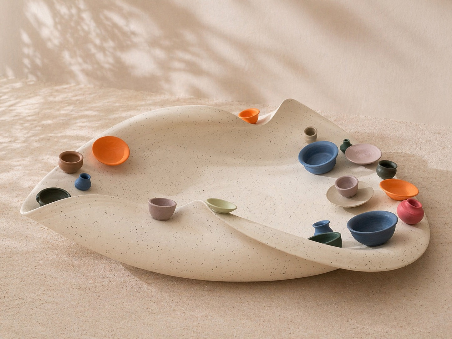 CLAIR & CHIC  Handmade Ceramic Fruit Bowl  - JDQ24032