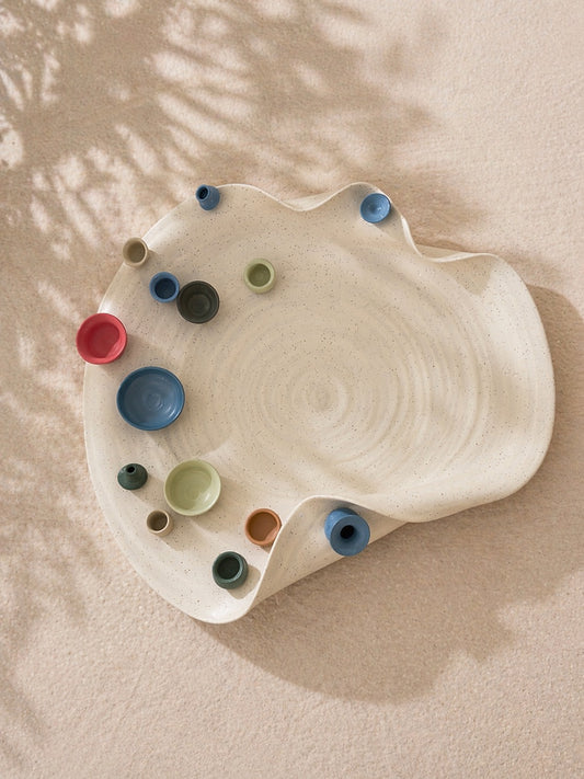CLAIR & CHIC  Handmade Ceramic Fruit Bowl  - JDQ24026