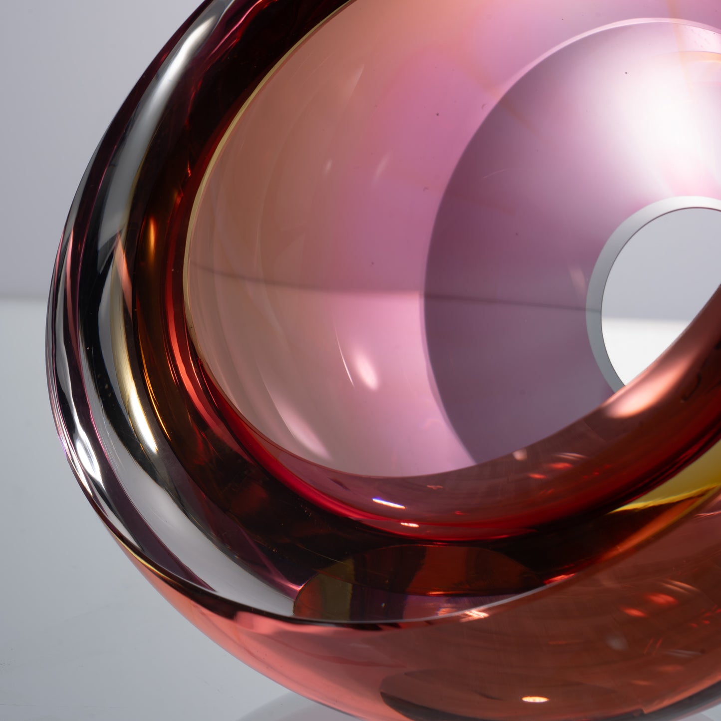 MURATERRA Crystal Dark Red  Bowl  Decoration - AJ06012