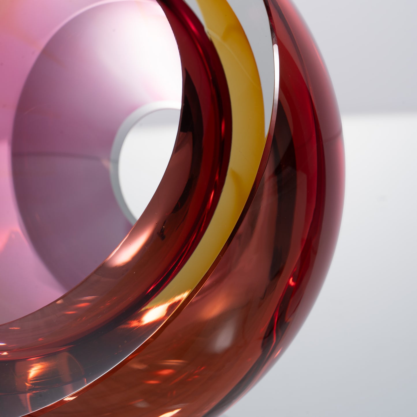 MURATERRA Crystal Dark Red  Bowl  Decoration - AJ06012