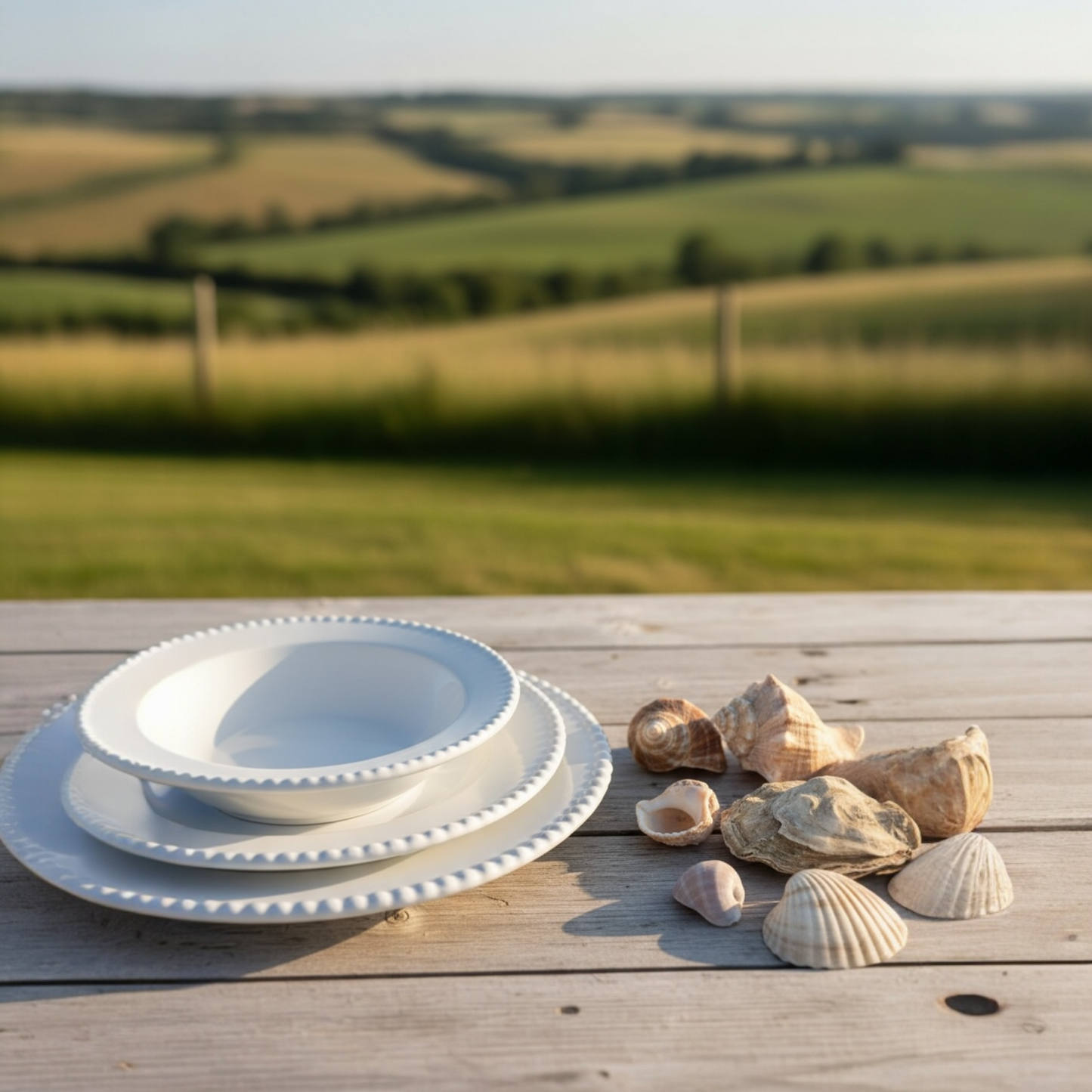 ITALORO Pearl Dining Ware 48 PCS, HWZD48