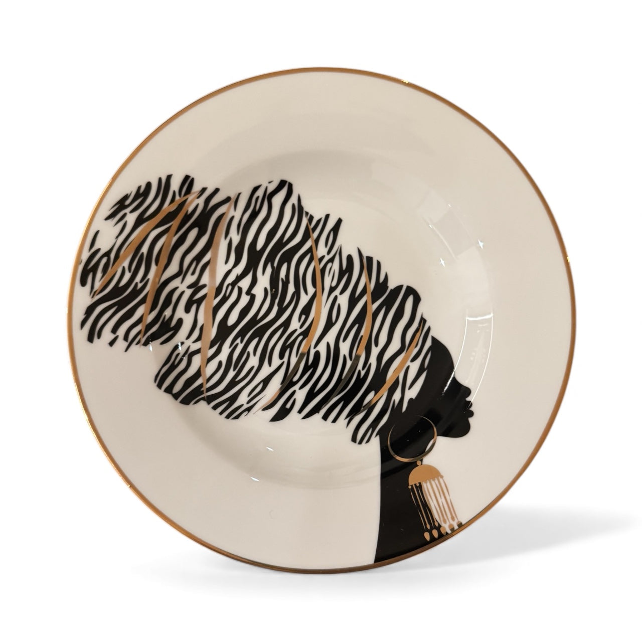 ITALORO African Zebra,24 K Gold Line  ,Dining Ware 47 PCS ,OH-16403