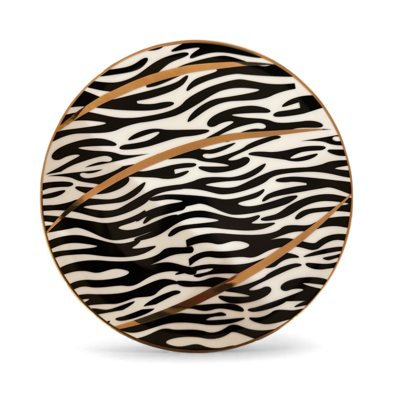 ITALORO African Zebra,24 K Gold Line  ,Dining Ware 47 PCS ,OH-16403