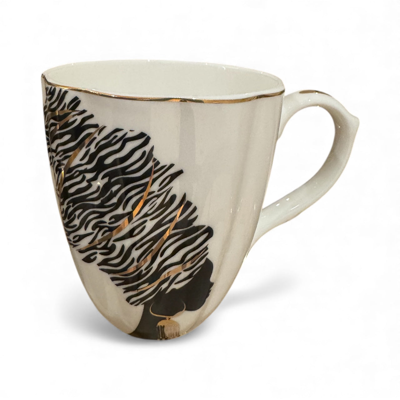 ITALORO African Zebra,24 K Gold Line  ,Dining Ware 47 PCS ,OH-16403