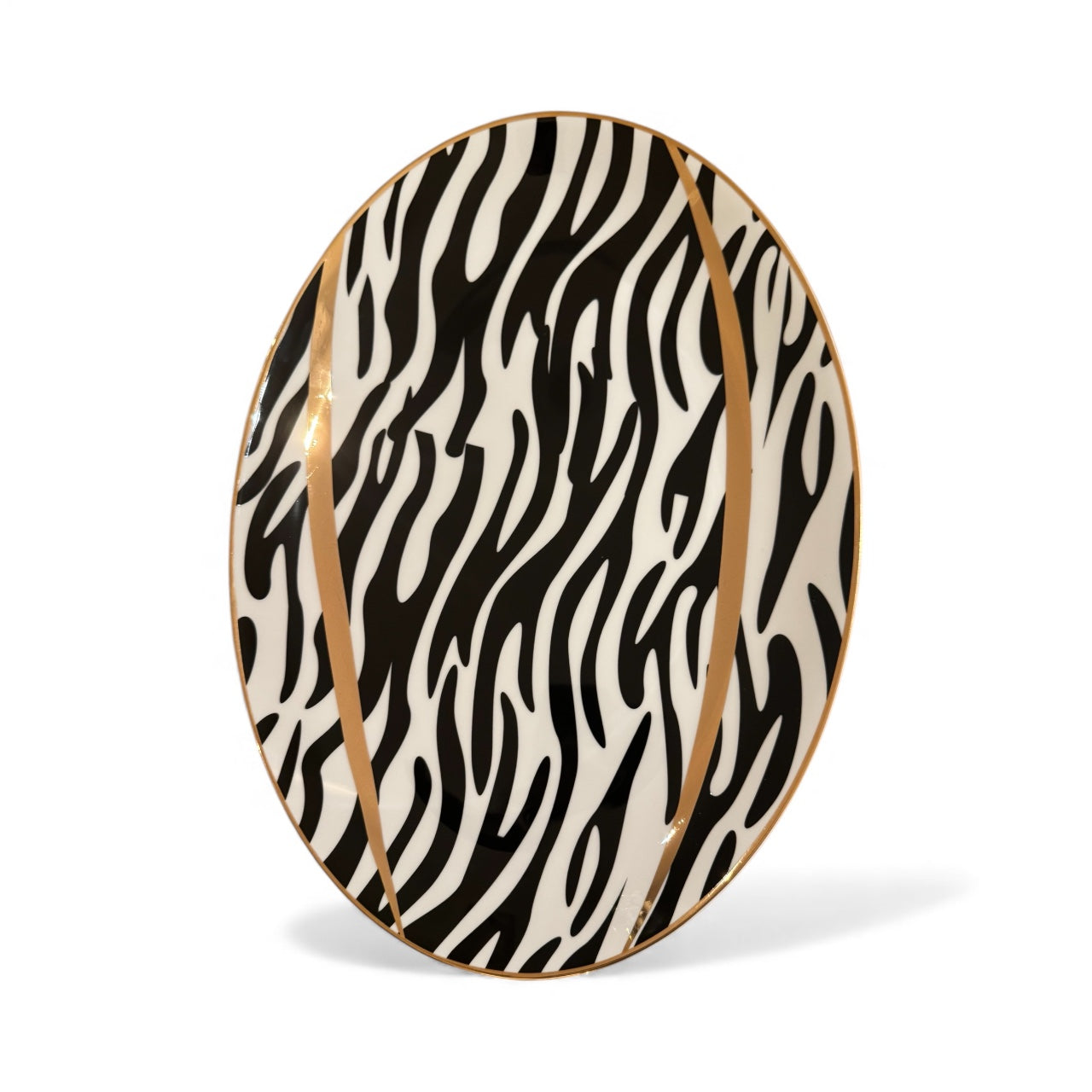 ITALORO African Zebra,24 K Gold Line  ,Dining Ware 47 PCS ,OH-16403