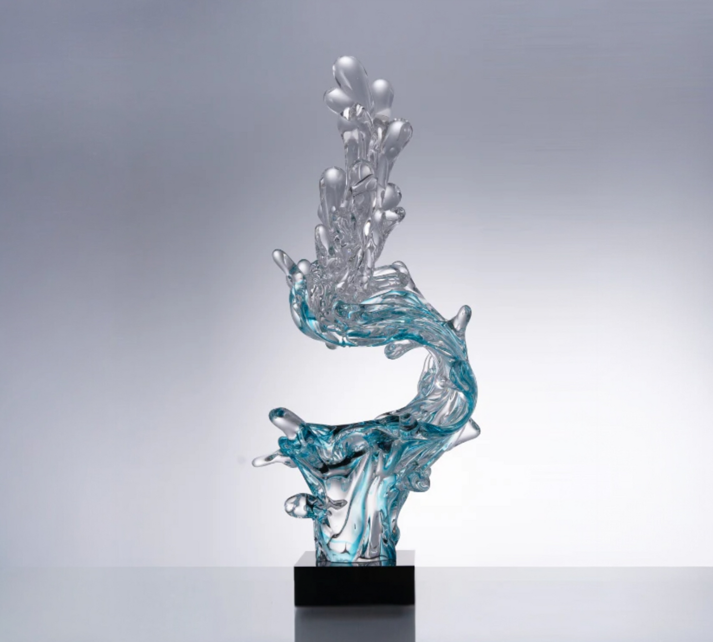 MURATERRA Crystal Decoration Stand  Blue-Black base  -AJ05881