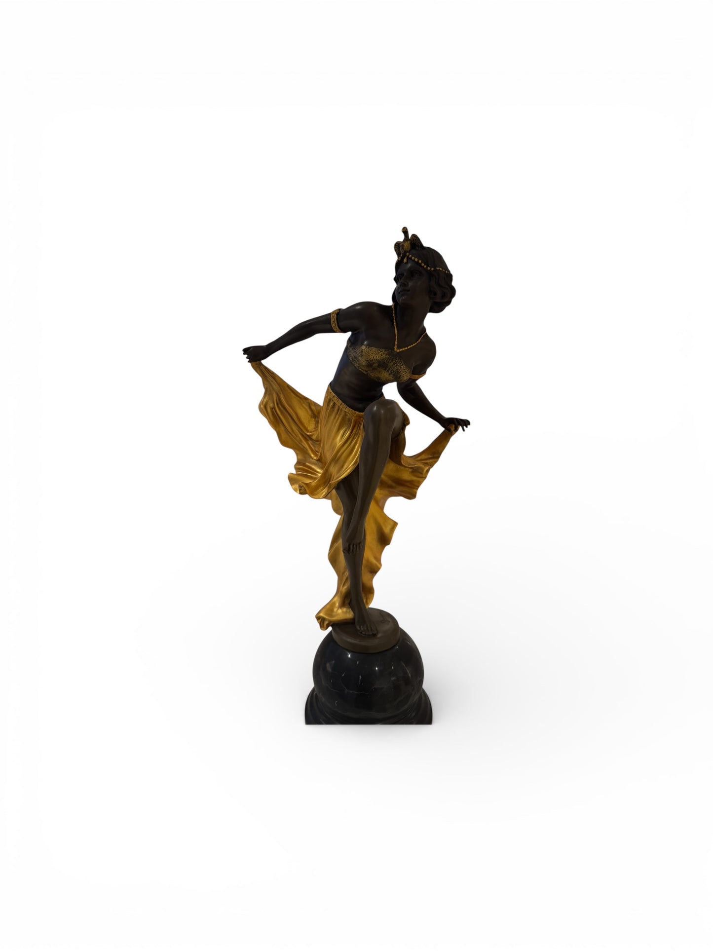 Giovanni Handmade Female Dancer Bronze Statue EP-951MJ, 51.2×24×14.4 cm