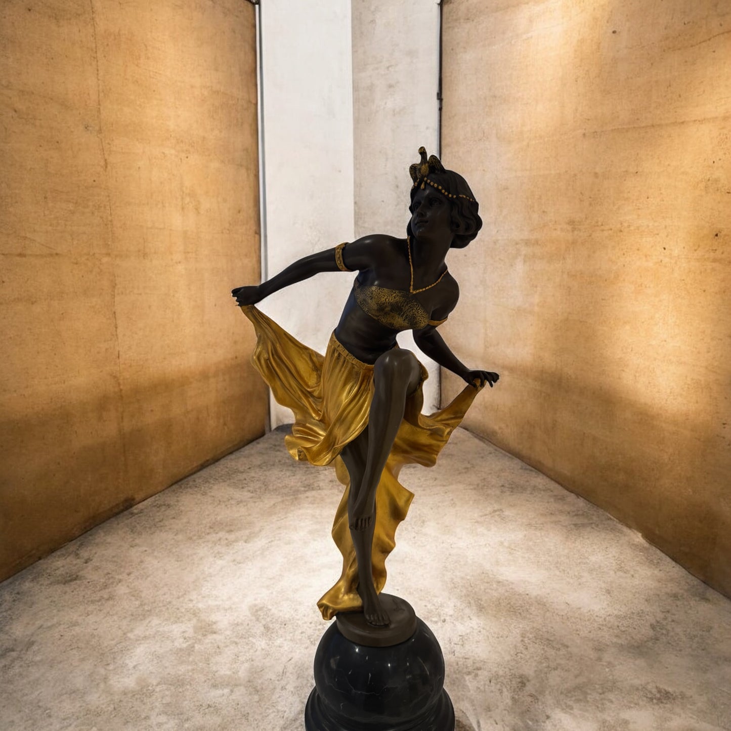 Giovanni Handmade Female Dancer Bronze Statue EP-951MJ, 51.2×24×14.4 cm
