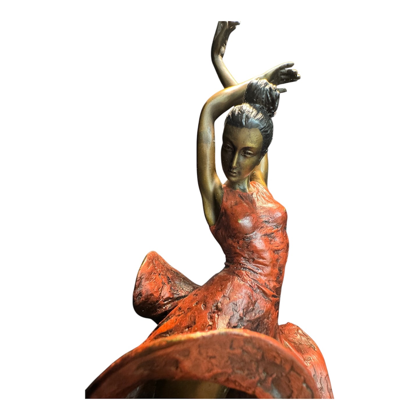 Giovanni Handmade Female Dancer Bronze Statue EPA-237MC, 45*14*14 cm