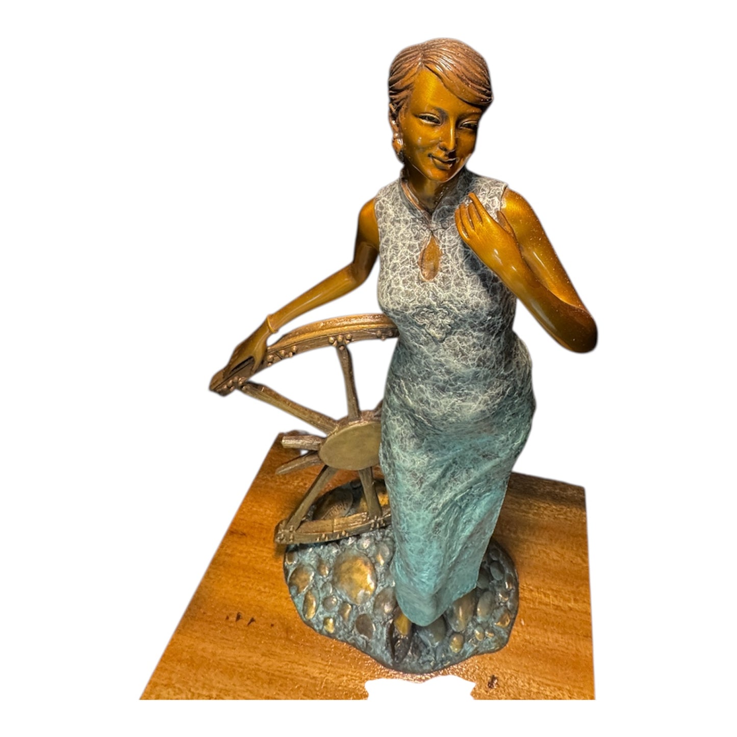 Giovanni Handmade Female Figure Bronze Statue  JD-032BC , 26x15.5x41 cm
