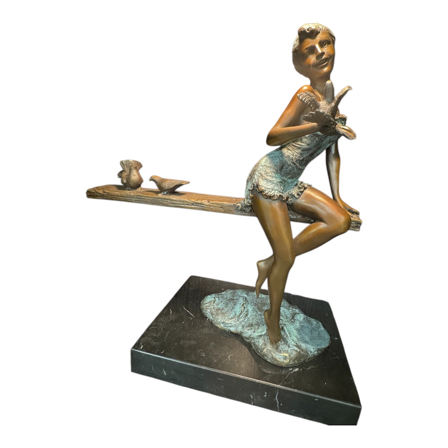 Giovanni Handmade Female Figure Bronze Statue EP-573S, 29×13×36 cm