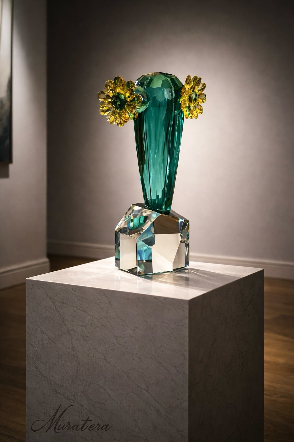 MURATERRA Crystal Cactus Stand  Decoration  - AJ05432