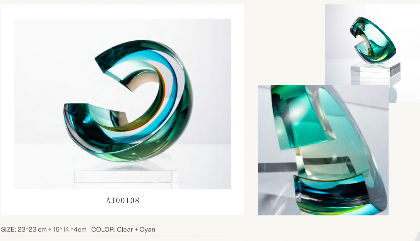 MURATERRA Crystal Green Stand Decoration - AJ00108