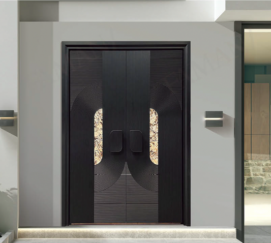 Maple City Doors Double  Aluminum  Fantasy,72"*120"