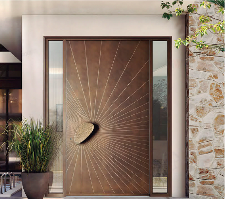 Maple City Doors Single  Aluminum Sun Pivot ,60"*108"