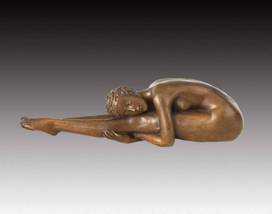 Giovanni Handmade Female Figure Bronze Statue LE-108 , 21x6x5.5 cm