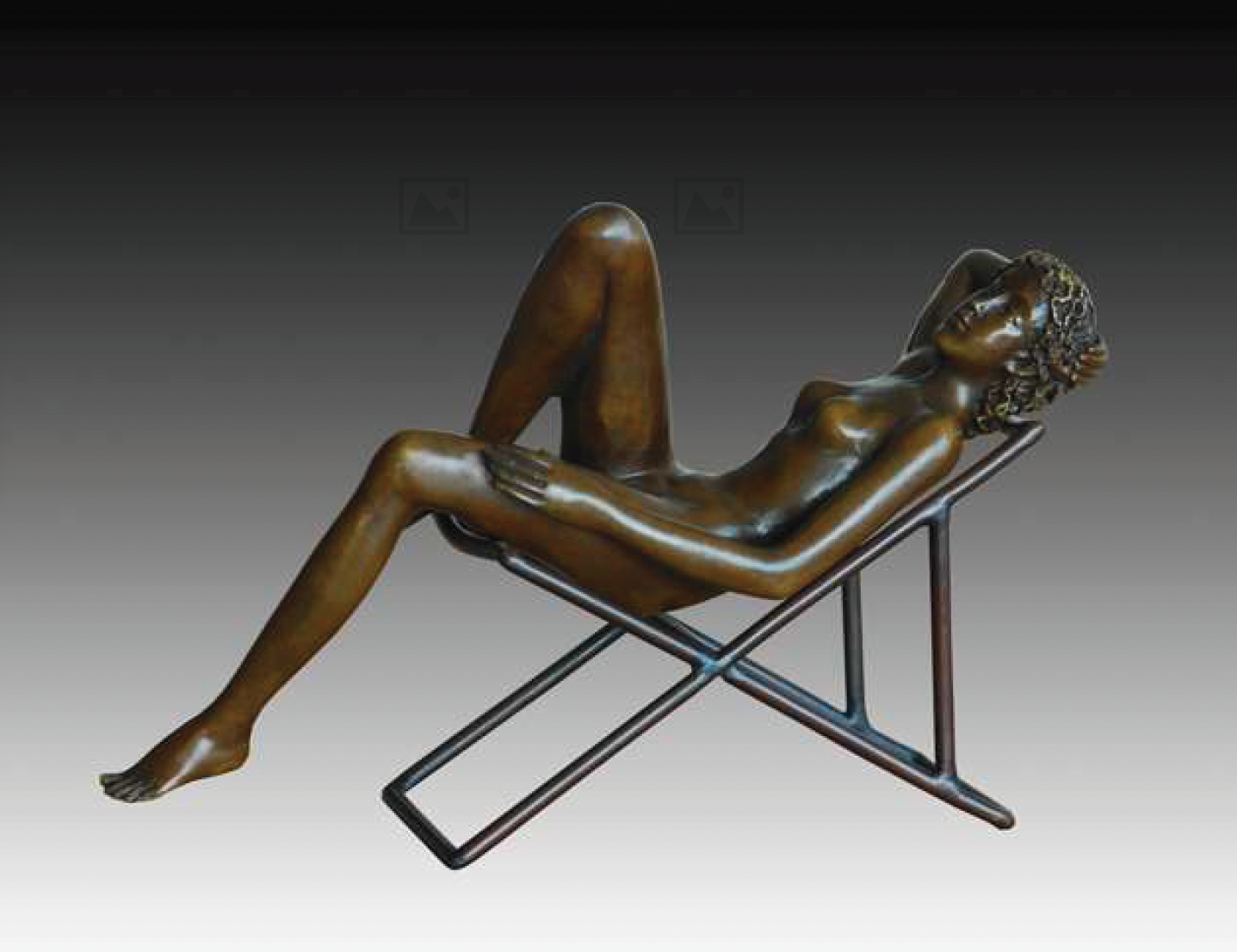 Giovanni Handmade Female Figure Bronze Statue LE-110 , 25X16X9.5 cm