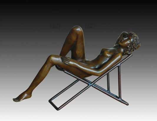 Giovanni Handmade Female Figure Bronze Statue LE-110 , 25X16X9.5 cm