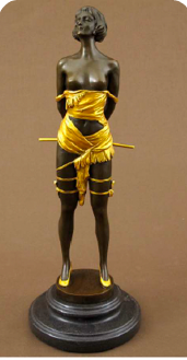 Giovanni Handmade Female Figure  Bronze Statue  EPA-062MJ, 36X13X13cm