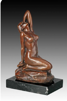 Giovanni Handmade Female Figure Bronze Statue EP-816, 19.5x12.5x8cm
