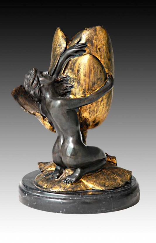 Giovanni Handmade Decorative Bronze Candle  Holder CH-019MJ, 29*20*19cm