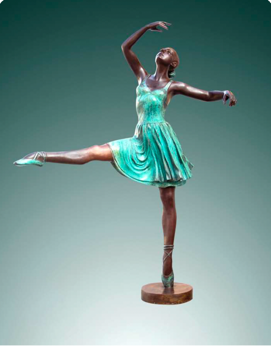 Giovanni Handmade Female Ballet Dance Figure Bronze Statue LS-013S , 150×120×28 cm
