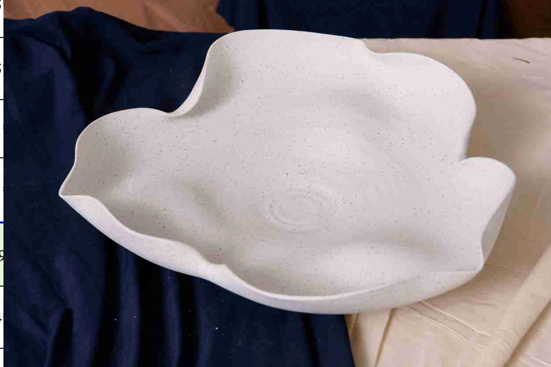 CLAIR & CHIC  Handmade Ceramic Fruit Bowl  - JDC25011